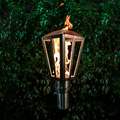 The Outdoor Plus Lantern Original TOP Torch & Post Complete - Stainless Steel - Natural Gas OPT-TPK6NG